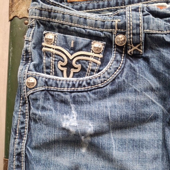 Rock Revival Bobber Relaxed Straight Jeans  Size 32 Mens - Picture 5 of 12